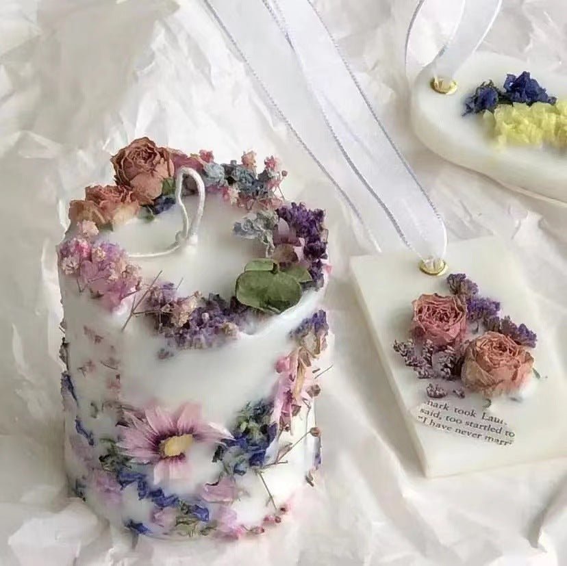 Dried Flower Candle - Shopuz