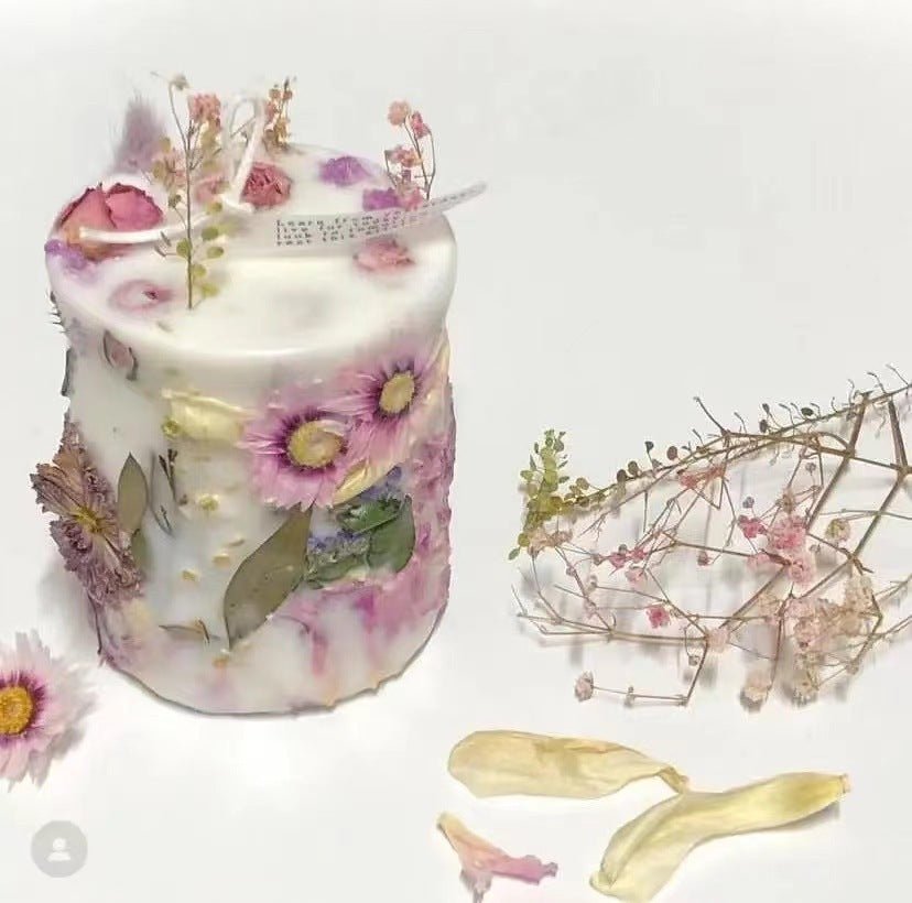 Dried Flower Candle - Shopuz