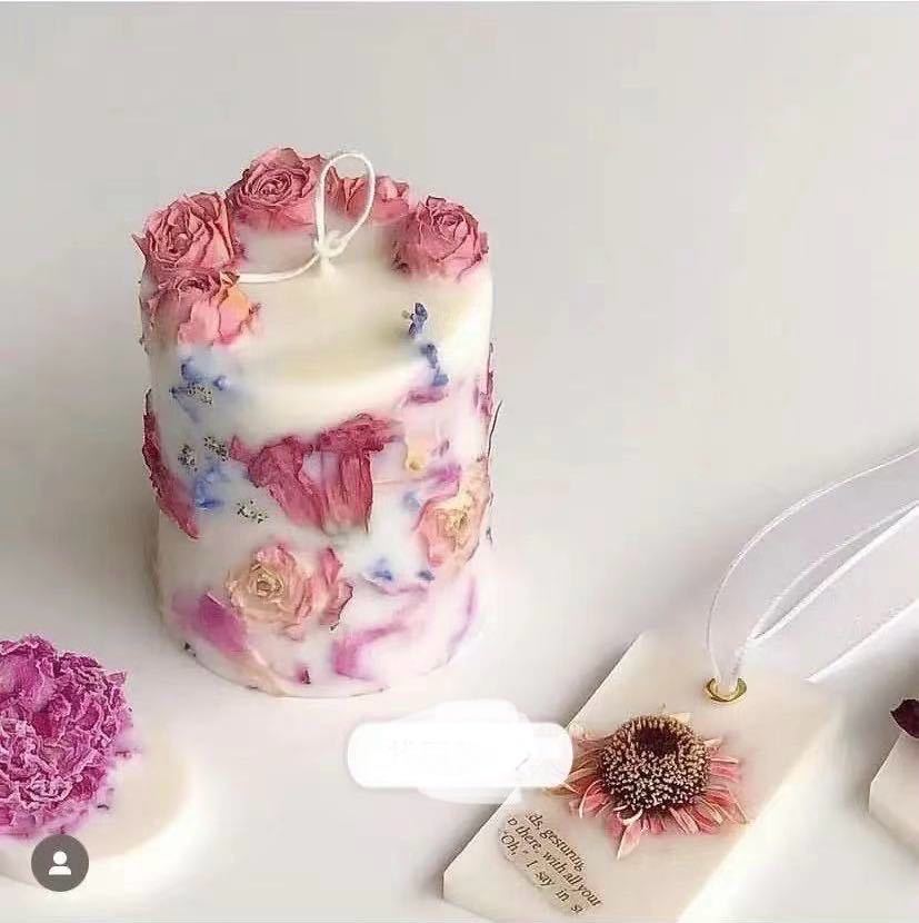 Dried Flower Candle - Shopuz