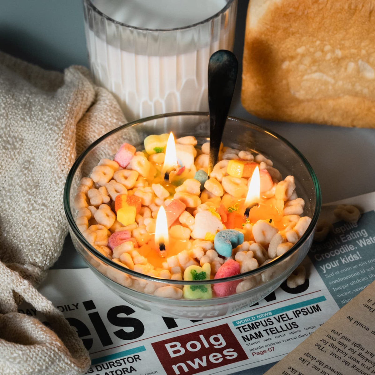 Honey Milk Bowl Soy Candle - AAH.co