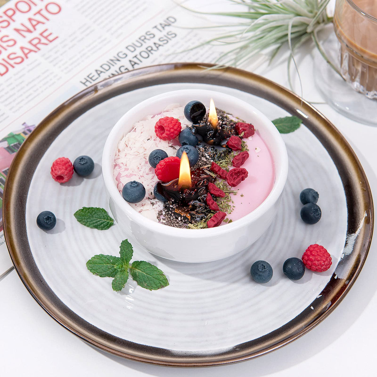 Honey Milk Bowl Soy Candle - AAH.co