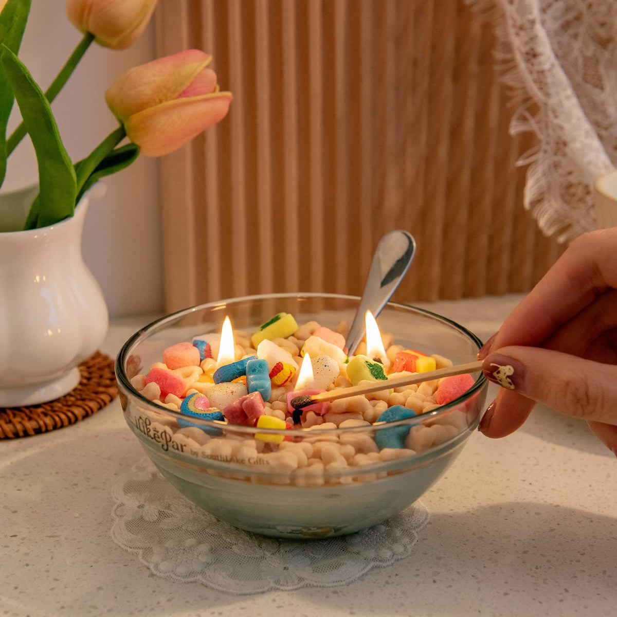 Honey Milk Bowl Soy Candle - Shopuz