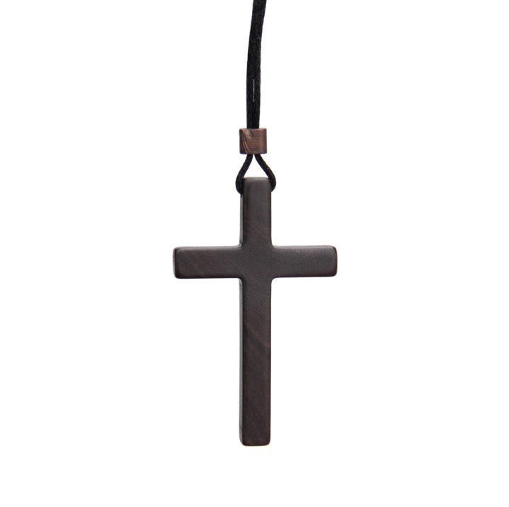 Sandalwood Cross Necklace - Shopuz