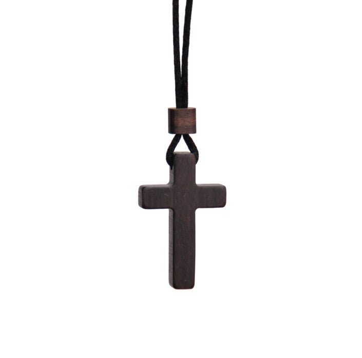 Sandalwood Cross Necklace - Shopuz