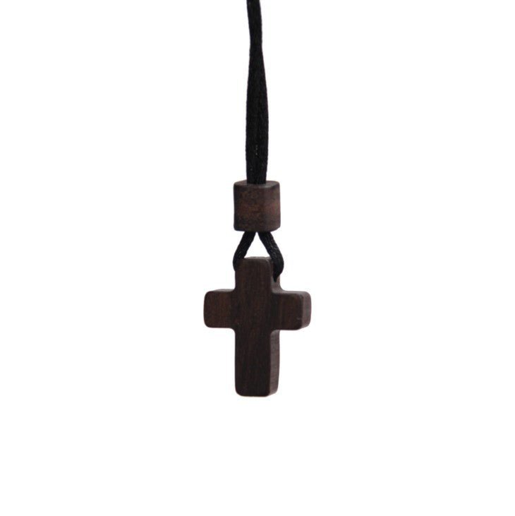 Sandalwood Cross Necklace - Shopuz