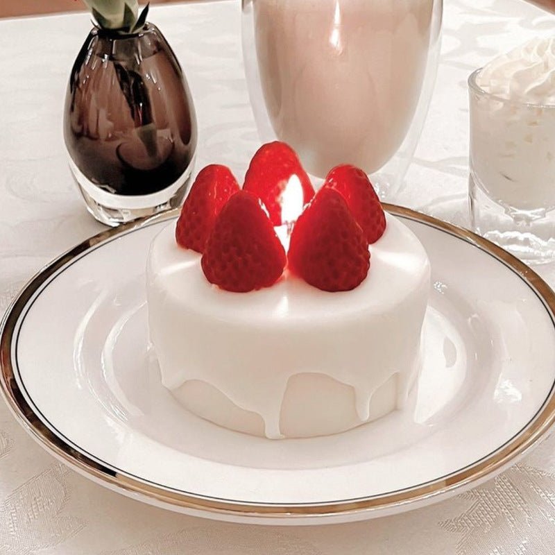 Strawberry Cake Candle - Shopuz