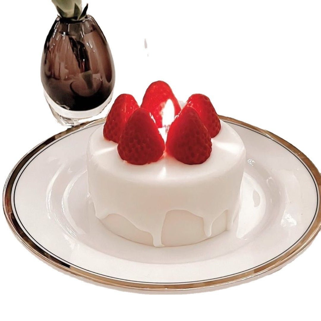 Strawberry Cake Candle - Shopuz